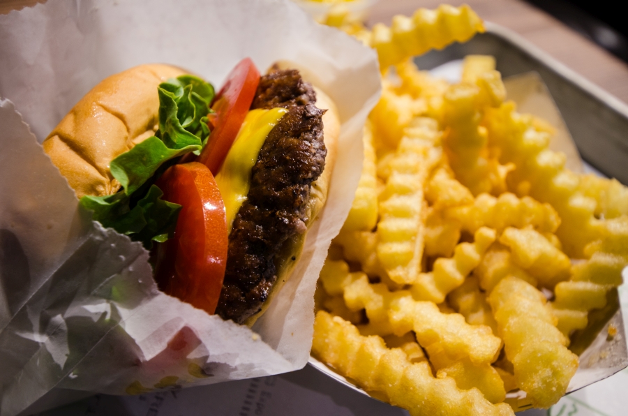 Shake Shack burger and fries Innovate Long Island